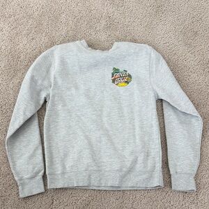 Santa Cruz Gray Sweatshirt with Vibrant Logo